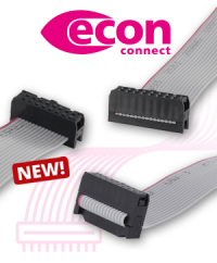 New: Pre-assembled flat ribbon cables from econ connect