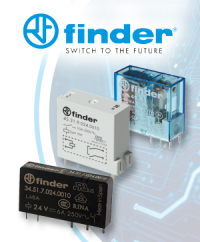 Relays for PCB mounting from Finder